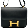 エルメス HERMES コンスタンス3 24 D刻印　(2019年製) ブラック ゴールド金具 エプソン レディース ショルダーバッグ