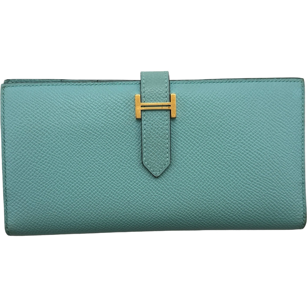 エルメス HERMES ベアンスフレ Y刻印 ブルーアトール ゴールド金具