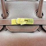 エルメス HERMES バーキン35 C刻印 ブラウン系 ゴールド金具 クシュベル レディース ハンドバッグ