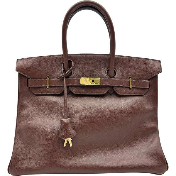 エルメス HERMES バーキン35 C刻印 ブラウン系 ゴールド金具