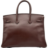 エルメス HERMES バーキン35 C刻印 ブラウン系 ゴールド金具 クシュベル レディース ハンドバッグ