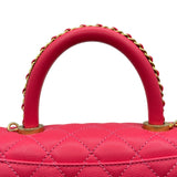 シャネル CHANEL ココハンドルXS A92900 ピンク ゴールド金具 キャビアスキン レディース ショルダーバッグ