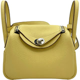 エルメス HERMES リンディミニヴェルソ Z刻 ジョーヌプッサン/ナタ シルバー金具 トリヨン レディース ショルダーバッグ