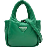 プラダ PRADA 2wayハンドバッグ グリーン レザー レディース ショルダーバッグ