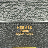 エルメス HERMES バーキン35 □F刻印 ブラック ゴールド金具 トゴ レディース ハンドバッグ
