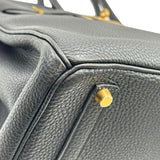 エルメス HERMES バーキン35 □F刻印 ブラック ゴールド金具 トゴ レディース ハンドバッグ