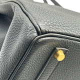 エルメス HERMES バーキン35 □F刻印 ブラック ゴールド金具 トゴ レディース ハンドバッグ