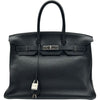 エルメス HERMES バーキン35 □N刻印　(2010年製) ブラック シルバー金具 トリヨンクレマンス レディース ハンドバッグ