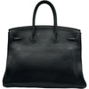 エルメス HERMES バーキン35 □N刻印　(2010年製) ブラック シルバー金具 トリヨンクレマンス レディース ハンドバッグ