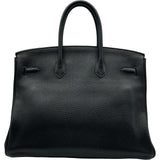 エルメス HERMES バーキン35 □N刻印　(2010年製) ブラック シルバー金具 トリヨンクレマンス レディース ハンドバッグ