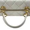 シャネル CHANEL ミニボーリングバッグ AS4202 ホワイト ゴールド金具 ラムスキン レディース ハンドバッグ