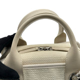 シャネル CHANEL ドーヴィル ボーリングバッグ A92750 ホワイト キャンバス/レザー レディース ショルダーバッグ