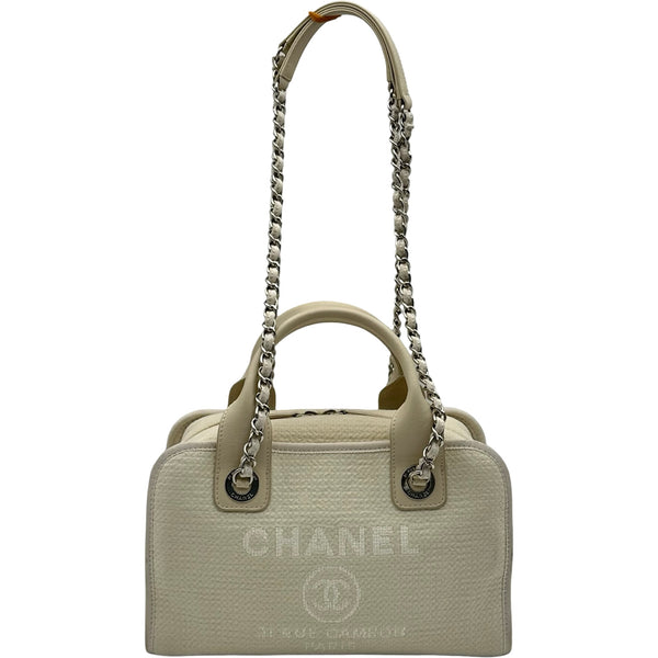 シャネル CHANEL ドーヴィル ボーリングバッグ A92750 ホワイト