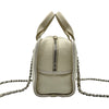 シャネル CHANEL ドーヴィル ボーリングバッグ A92750 ホワイト キャンバス/レザー レディース ショルダーバッグ