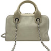 シャネル CHANEL ドーヴィル ボーリングバッグ A92750 ホワイト キャンバス/レザー レディース ショルダーバッグ