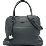 エルメス HERMES ボリード31 C刻印 ブラック シルバー金具 トリヨン レディース ハンドバッグ