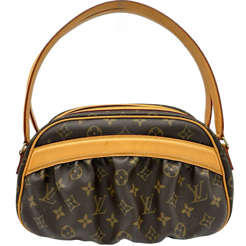 7月18日 限定価格70年代ルイヴィトン ハンドバッグ モノグラム ルイ・ヴィトン LOUIS VUITTON クララ M40057 ブラウン モノグラム