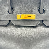 エルメス HERMES バーキン35 □B刻印 ブラック ゴールド金具 アルデンヌ レディース ハンドバッグ