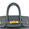 エルメス HERMES バーキン35 □B刻印 ブラック ゴールド金具 アルデンヌ レディース ハンドバッグ