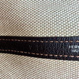 エルメス HERMES ガーデンパーティPM　 アイボリー/ブラウン シルバー金具 トワルアッシュ レディース トートバッグ