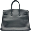 エルメス HERMES バーキン35 □B刻印 ブラック ゴールド金具 アルデンヌ レディース ハンドバッグ