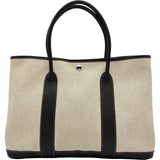 エルメス HERMES ガーデンパーティPM　 アイボリー/ブラウン シルバー金具 トワルアッシュ レディース トートバッグ