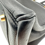 エルメス HERMES バーキン35 □B刻印 ブラック ゴールド金具 アルデンヌ レディース ハンドバッグ