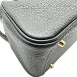 エルメス HERMES リンディミニ W刻印 ブラック ゴールド金具 トリヨン レディース ショルダーバッグ