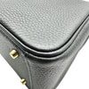 エルメス HERMES リンディミニ W刻印 ブラック ゴールド金具 トリヨン レディース ショルダーバッグ