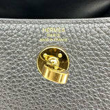 エルメス HERMES リンディミニ W刻印 ブラック ゴールド金具 トリヨン レディース ショルダーバッグ