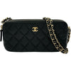 シャネル CHANEL マトラッセチェーンウォレット 28番台 ブラック キャビアスキン レディース ショルダーバッグ