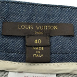 ルイ・ヴィトン LOUIS VUITTON フレアデニムスカート インディゴ コットン レディース スカート