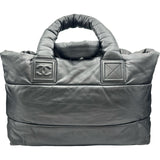 シャネル CHANEL コココクーントートMM A47107 13番台 ブラック シルバー金具 ラム レディース トートバッグ