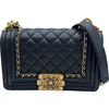 シャネル CHANEL ボーイシャネル20 A67085 29番台 ブラック×ゴールド金具 ラムスキン レディース ショルダーバッグ