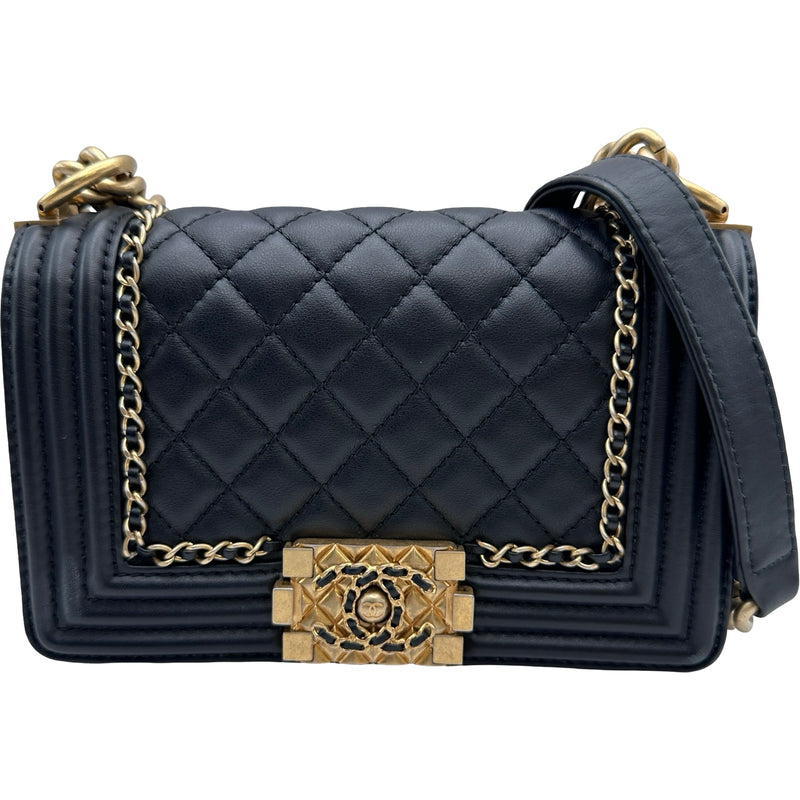 シャネル CHANEL ボーイシャネル20 A67085 29番台 ブラック×ゴールド