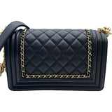 シャネル CHANEL ボーイシャネル20 A67085 29番台 ブラック×ゴールド