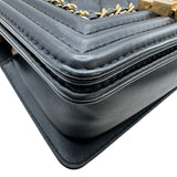 シャネル CHANEL ボーイシャネル20 A67085 29番台 ブラック×ゴールド金具 ラムスキン レディース ショルダーバッグ