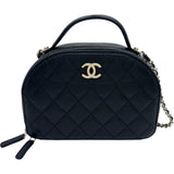 シャネル CHANEL マトラッセ チェーンショルダー ブラック×ゴールド金具 キャビアスキン レディース ショルダーバッグ
