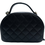 シャネル CHANEL マトラッセ チェーンショルダー ブラック×ゴールド金具 キャビアスキン レディース ショルダーバッグ