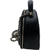 シャネル CHANEL マトラッセ チェーンショルダー ブラック×ゴールド金具 キャビアスキン レディース ショルダーバッグ