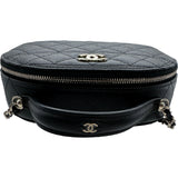 シャネル CHANEL マトラッセ チェーンショルダー ブラック×ゴールド金具 キャビアスキン レディース ショルダーバッグ