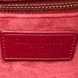 クリスチャン・ディオール Christian Dior レディディオール　ラージ ワインレッド カナージュ/レザー レディース ハンドバッグ