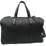 グッチ GUCCI ボストンバッグ 322231 ブラック マイクログッチシマ レディース ボストンバッグ