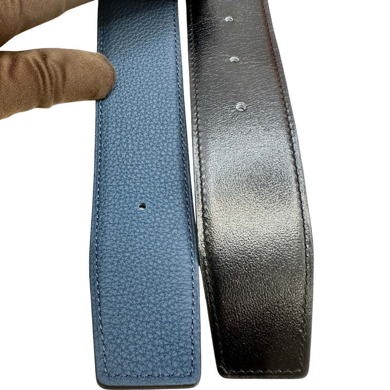 エルメス HERMES Hベルト 95cm U刻 ブラック/プルードプリュス ゴールド金具 トゴ/ボックスカーフ メンズ ベルト エルメス HERMES Hベルト 95cm U刻 ブラック/プルードプリュス
