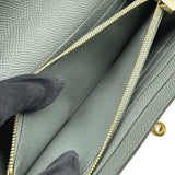 エルメス HERMES ケリーウォレット D刻 ヴェールアマンド ゴールド金具 エプソン レディース 長財布