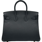 エルメス HERMES バーキン25 K刻 ブラック ゴールド金具 トゴ レディース ハンドバッグ