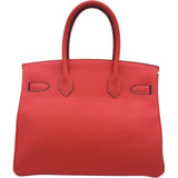 エルメス HERMES バーキン30 A刻 ルージュピヴォワンヌ シルバー金具 トゴ レディース ハンドバッグ