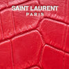 サンローラン SAINT LAURENT ケイト チェーンショルダー 452159 レッド クロコ型押し レディース ショルダーバッグ