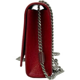 サンローラン SAINT LAURENT ケイト チェーンショルダー 452159 レッド クロコ型押し レディース ショルダーバッグ