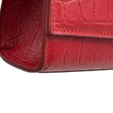 サンローラン SAINT LAURENT ケイト チェーンショルダー 452159 レッド クロコ型押し レディース ショルダーバッグ